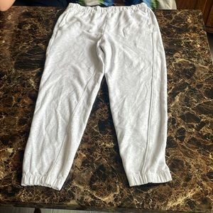 Calvin Klein joggers, grey, two pockets, fitted ankle and waist, medium